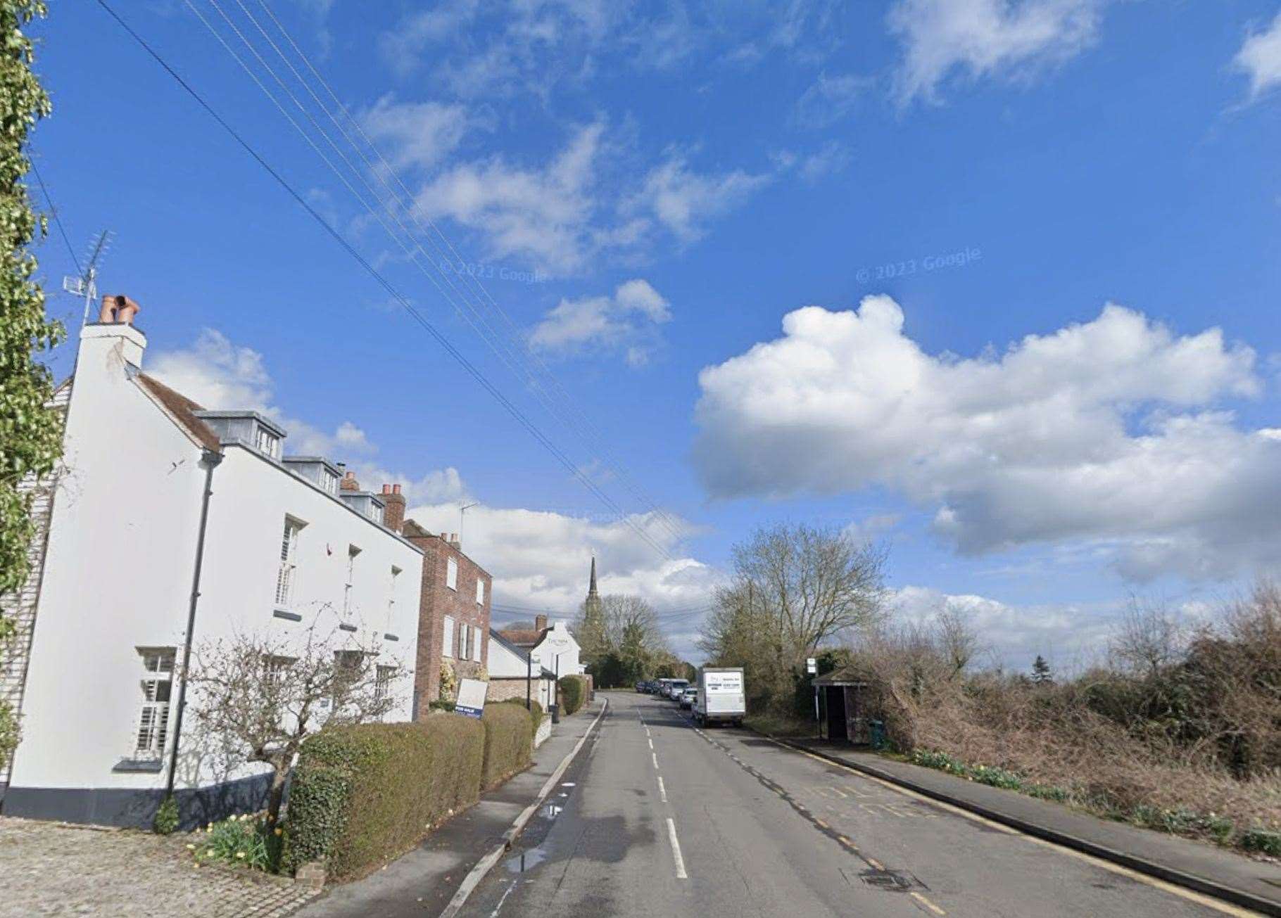 More than £10,000 worth of telephone cable was reportedly stolen near The Street overnight in Mereworth, near Maidstone. Picture: Google Maps