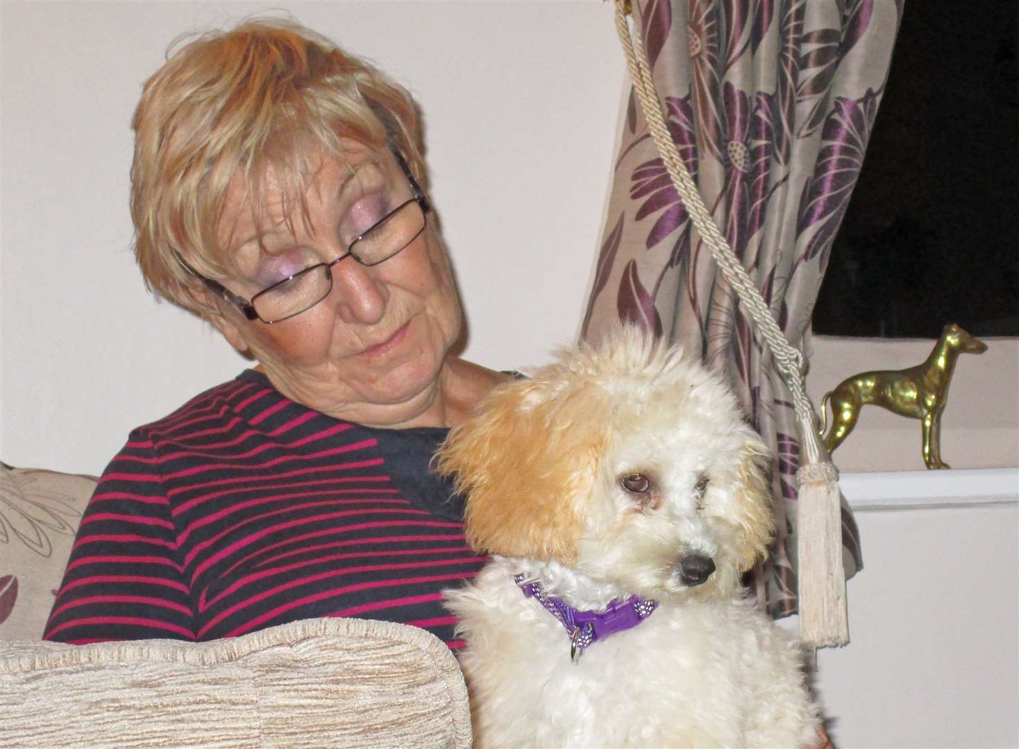 Wendy Stenhouse with her dog Fudge
