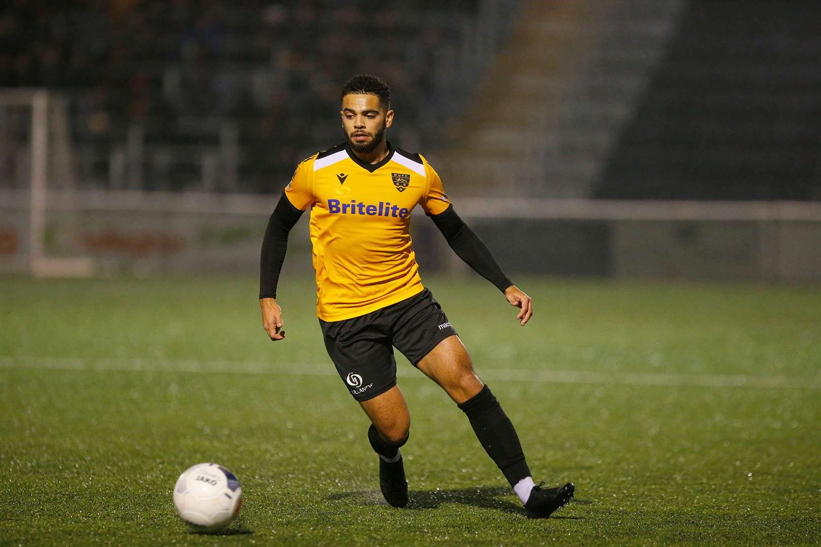 Noah Chesmain on the ball for Maidstone United last season Picture: Andy Jones