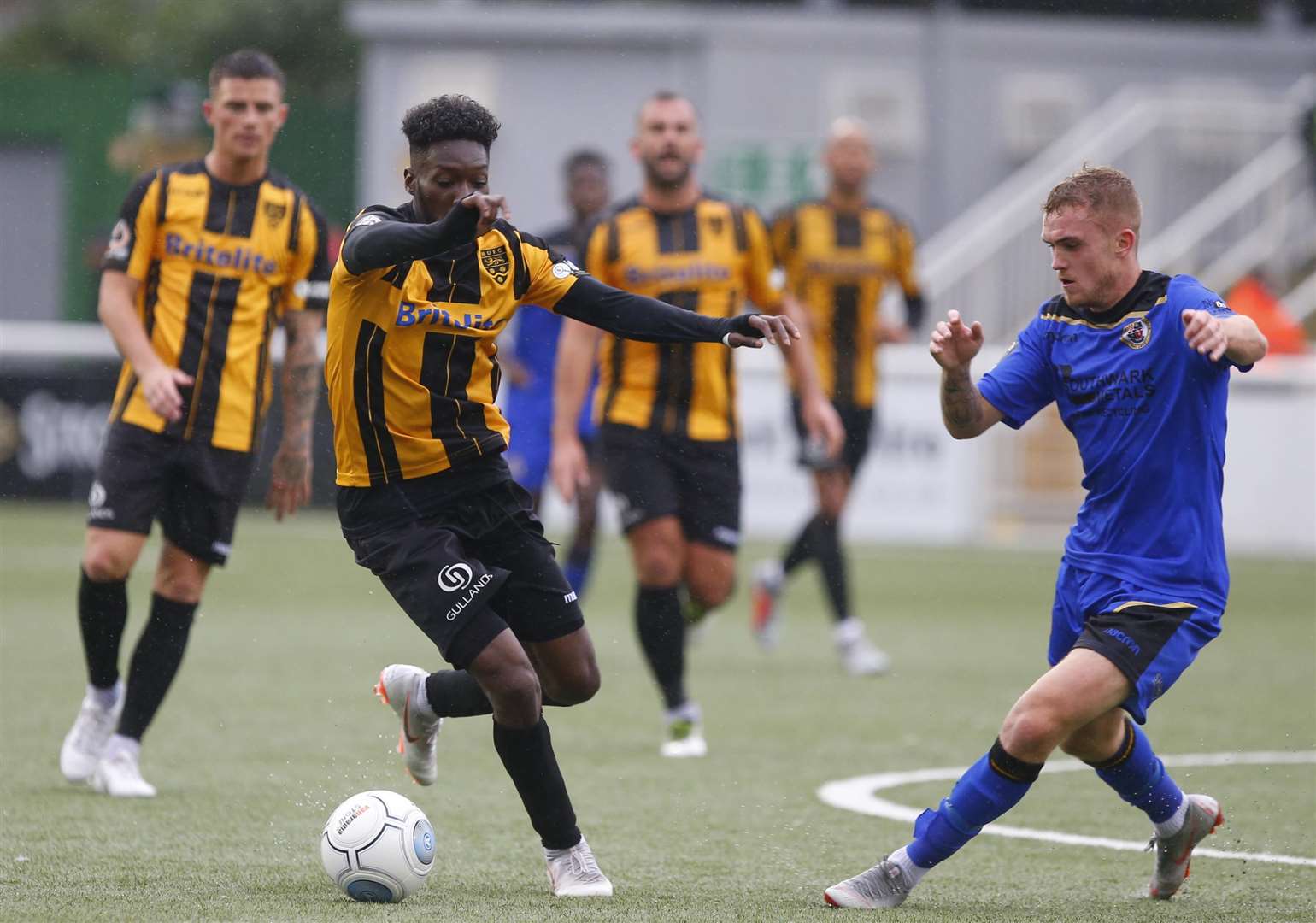 Blair Turgott in the thick of the action Picture: Andy Jones