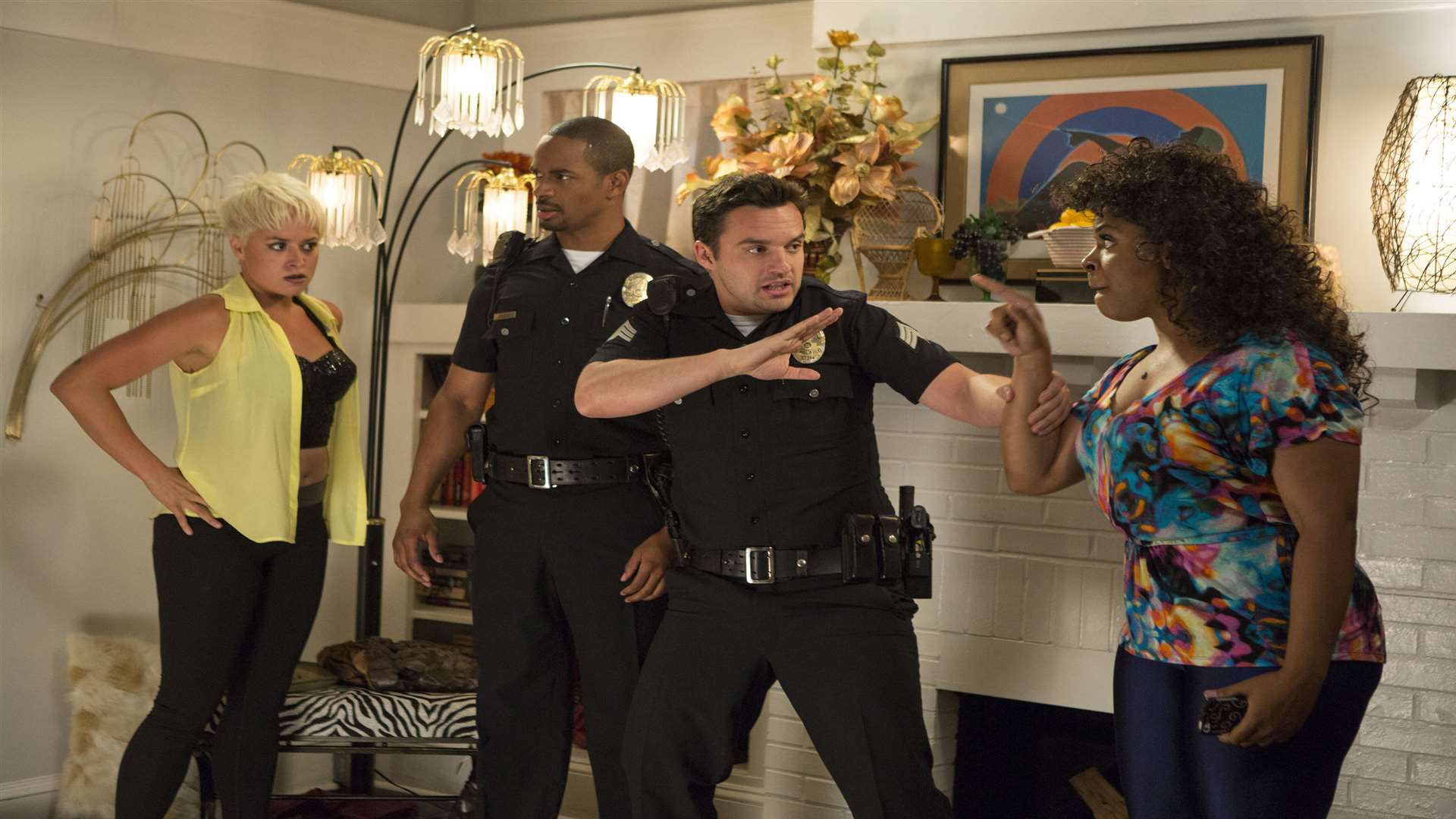 Let's Be Cops, with Jake Johnson as Ryan and Damon Wayans Jr as Justin. Picture: PA Photo/Fox UK
