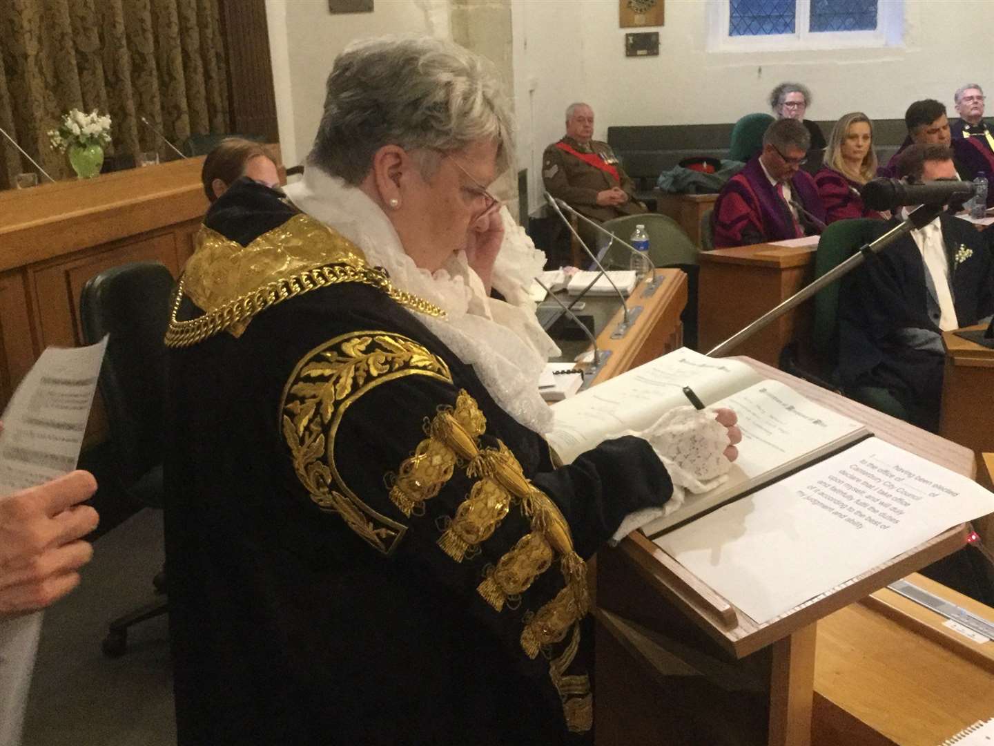 Herne and Broomfield councillor Anne Dekker was voted Canterbury's Lord Mayor following the secret ballot