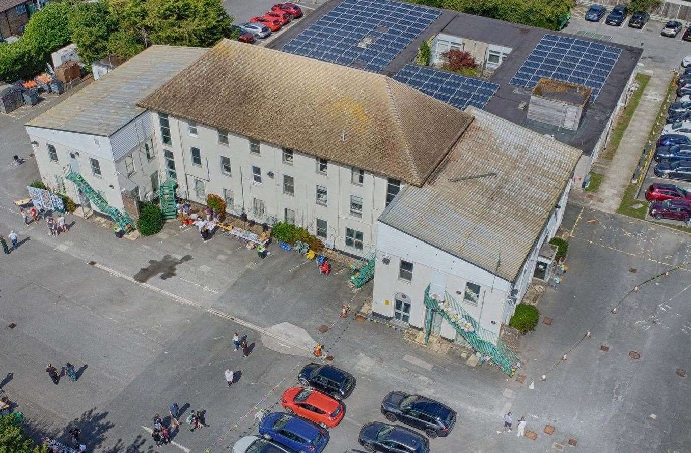 An aerial view of the Coxheath centre. Picture: South East Coast Ambulance Service