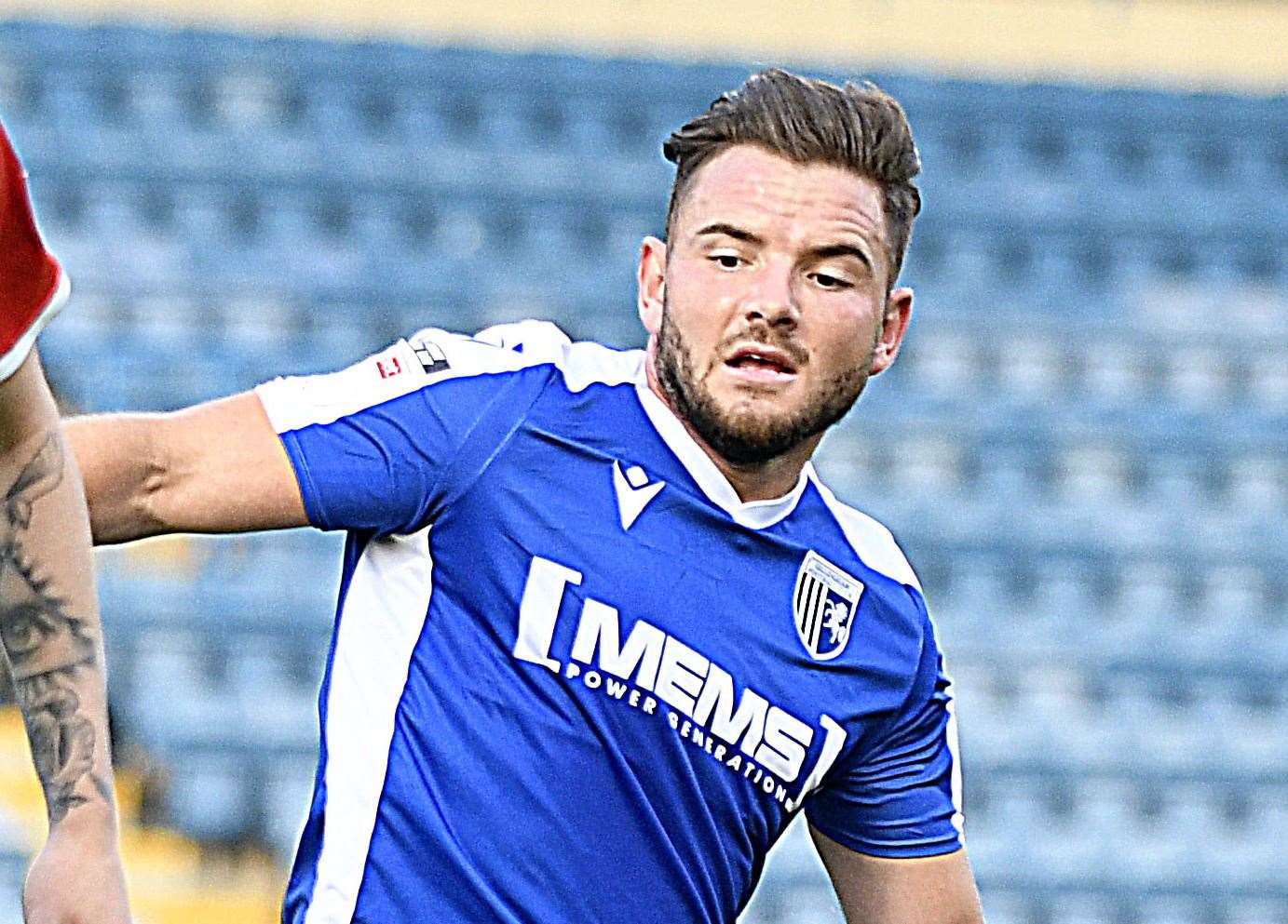 Alex MacDonald captained the Gills for their EFL Trophy match at Ipswich