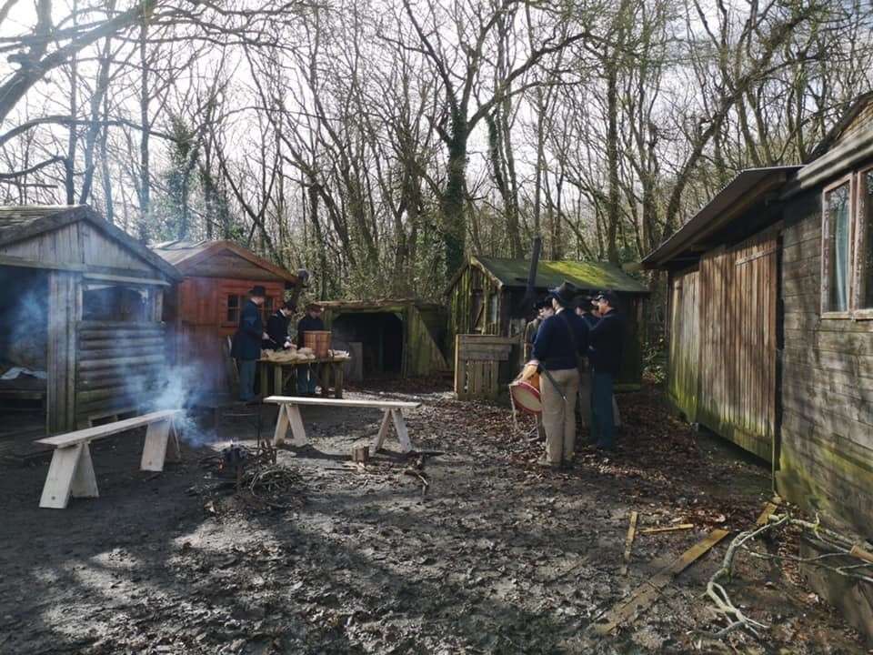 The mining camp before the fire.  Photo provided by: Morgan Truder