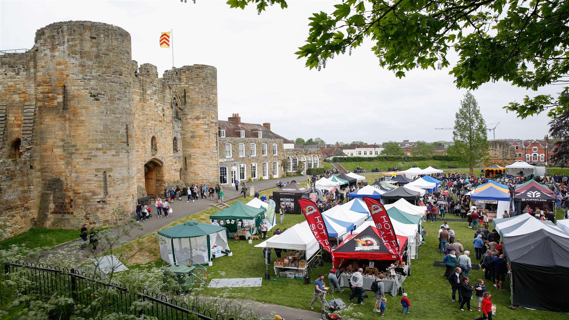 Tonbridge Food and Drink Festival next to Tonbridge Castle Picture: Matthew Walker