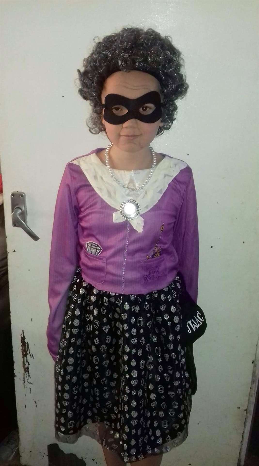 Chantelle Healey of Barnsole Primary School, in Gillingham as Gangster Granny