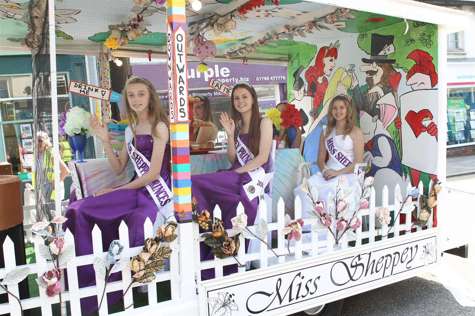 The Miss Sheppey float during the event