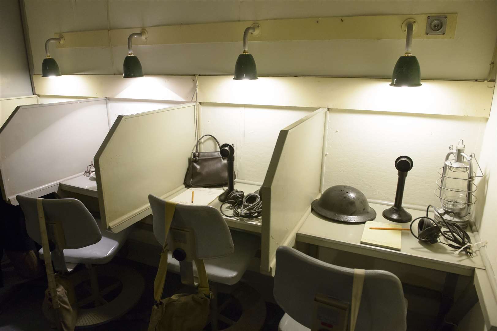 The recreation of the signals room..Gravesend's Cold War Bunker reopens after being restored following flooding, at Wrotham Road, Gravesend. .Picture: Andy Payton. (41858708)