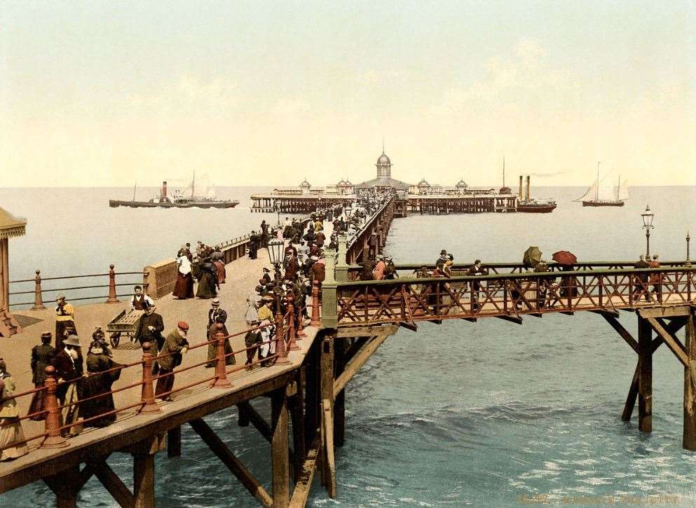 Margate Jetty in 1897. Picture: Detroit Publishing Co.