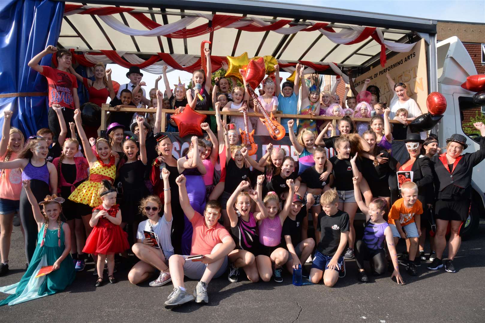 The Kent School of Performing Arts float in the Whitstable Carnival last year. Picture: Chris Davey