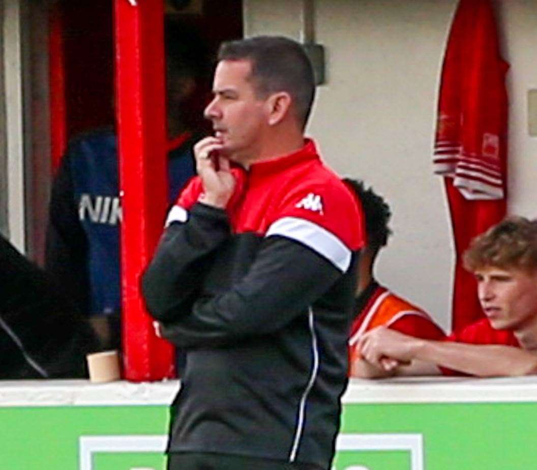 Whitstable manager Keith McMahon will be looking for a response at Ashford after defeat in midweek. Picture: Les Biggs
