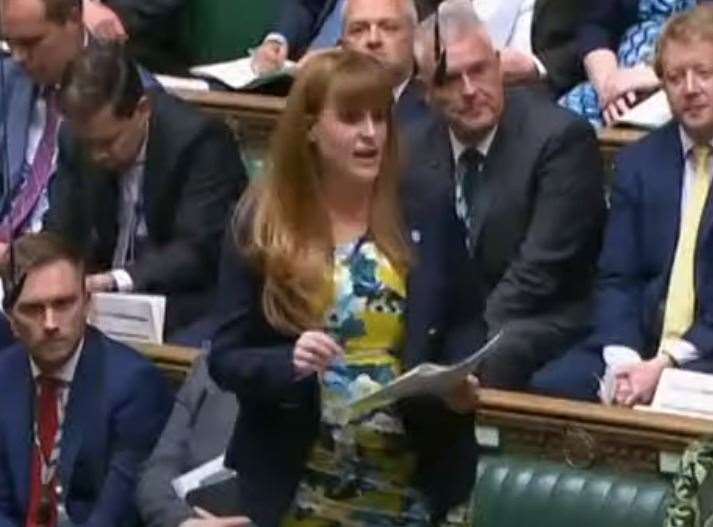 Rochester and Strood MP Kelly Tolhurst appeared at Prime Minister's Questions to ask for a review of "unrealistic" housing targets. Photo: YouTube/ParliamentTV
