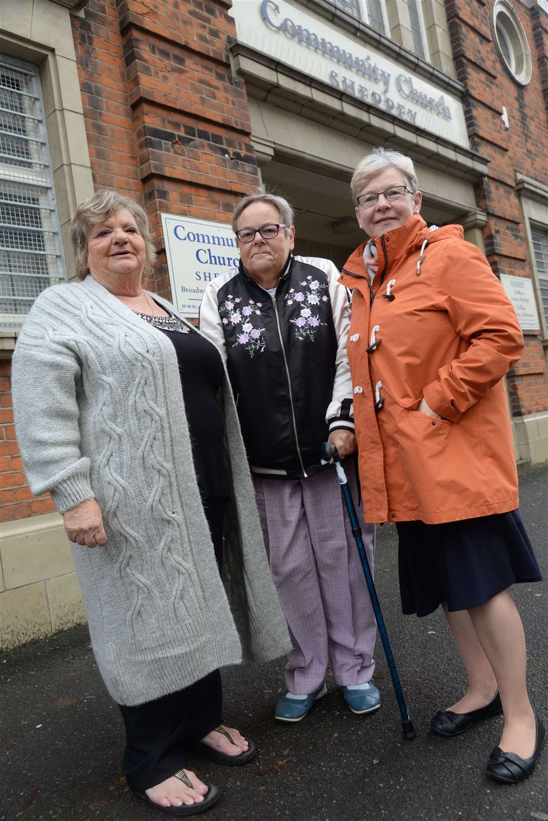 Carol Wright, Janet Stout and Marie Piper of the Care4Christmas on Sheppey appeal at the Community Church in Sheerness Broadway. Picture: Chris Davey