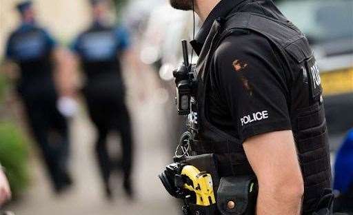 Police were called to reports of a man dressed inappropriately at a recreation ground. Stock Image