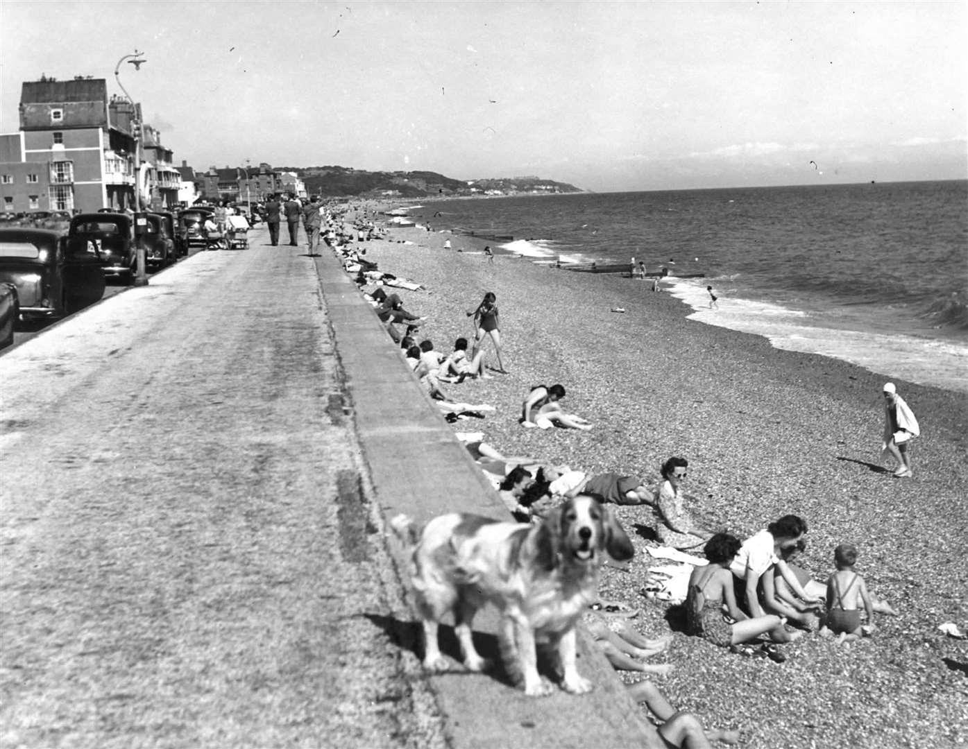The promenade at Hythe in October 1951