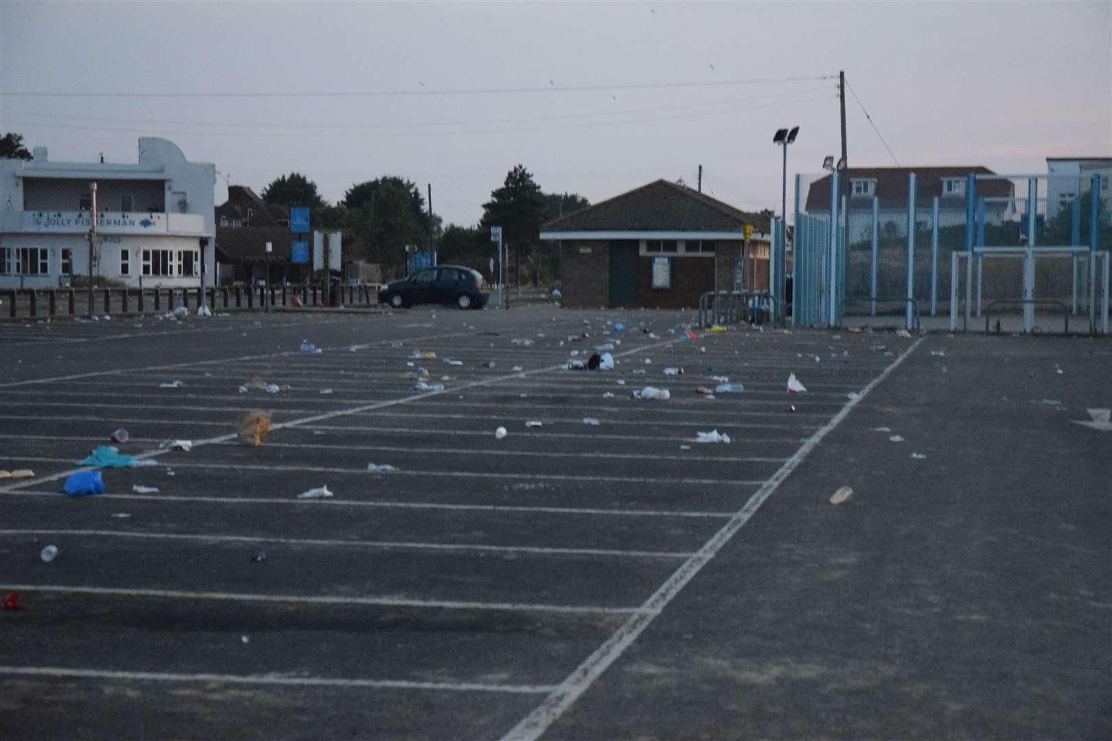 Rubbish left on a nearby car park. Picture: Pd Photography