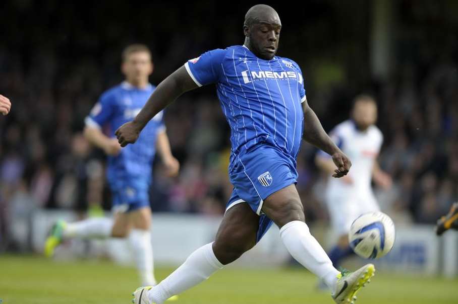 Adebayo Akinfenwa turned down an offer to stay with the Gills for another season Pic: Barry Goodwin