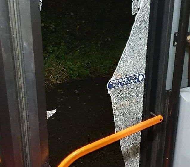 Stagecoach bosses cancelled services in the area after bus windows were smashed. Picture: Matthew Arnold/Twitter