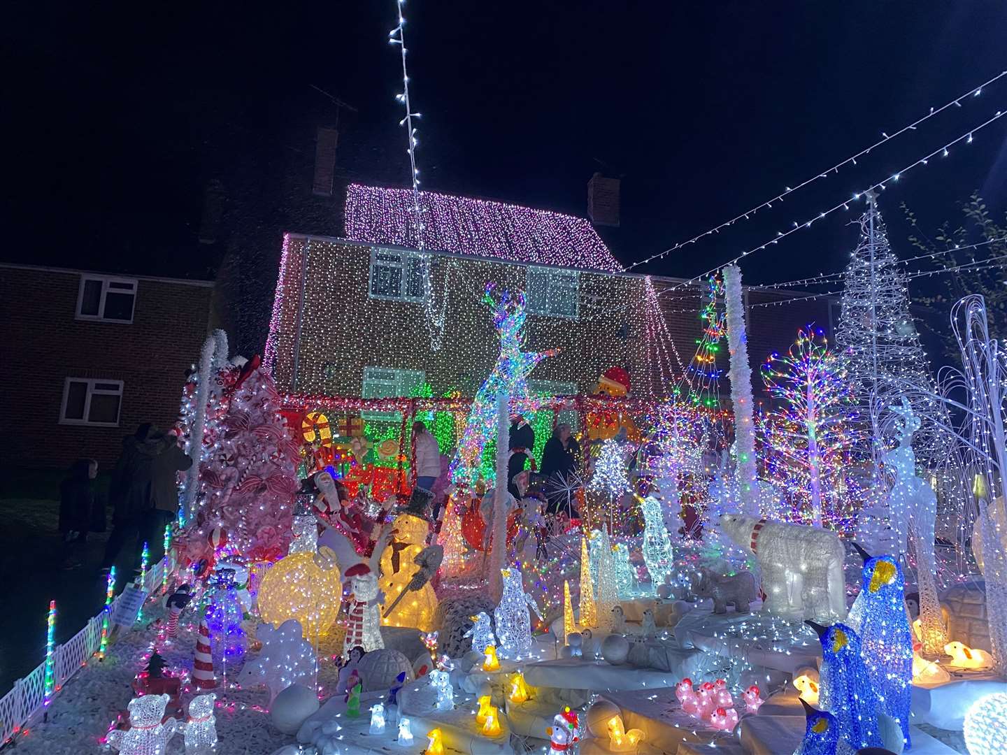 The Clark’s Christmas display in Colonels Lane, Boughton-under-Blean