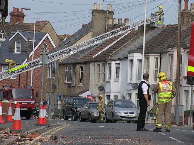 The aftermath of the Folkestone earthquake. Picture: Mike Pett