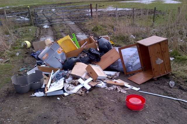 Swale council has prosecuted two people after their rubbish was found dumped