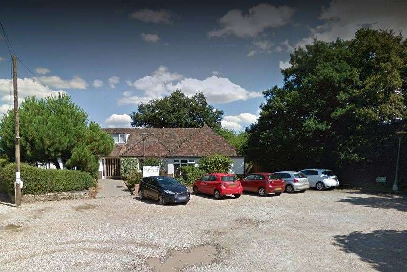 The puppy was left outside Kingsnorth Veterinary Centre. Picture: Google Maps