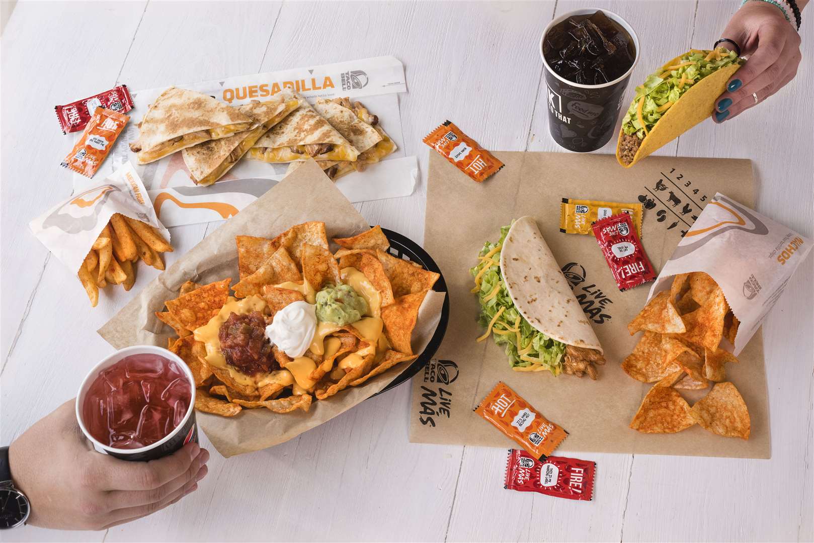 A set menu for two at Taco Bell, which will be opening in Maidstone