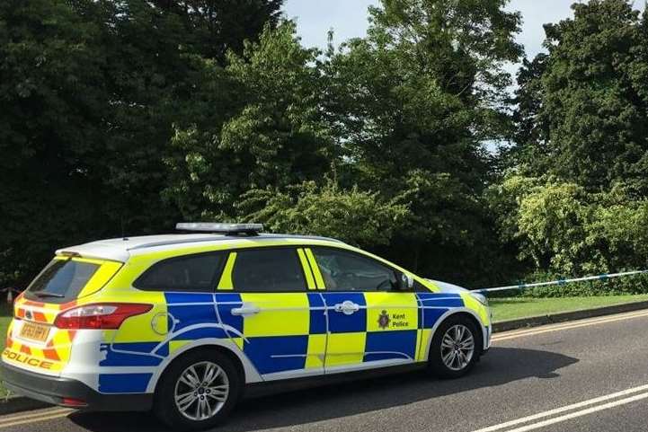 Police cordoned off woodland as a rape investigation was launched. Picture: InQuire