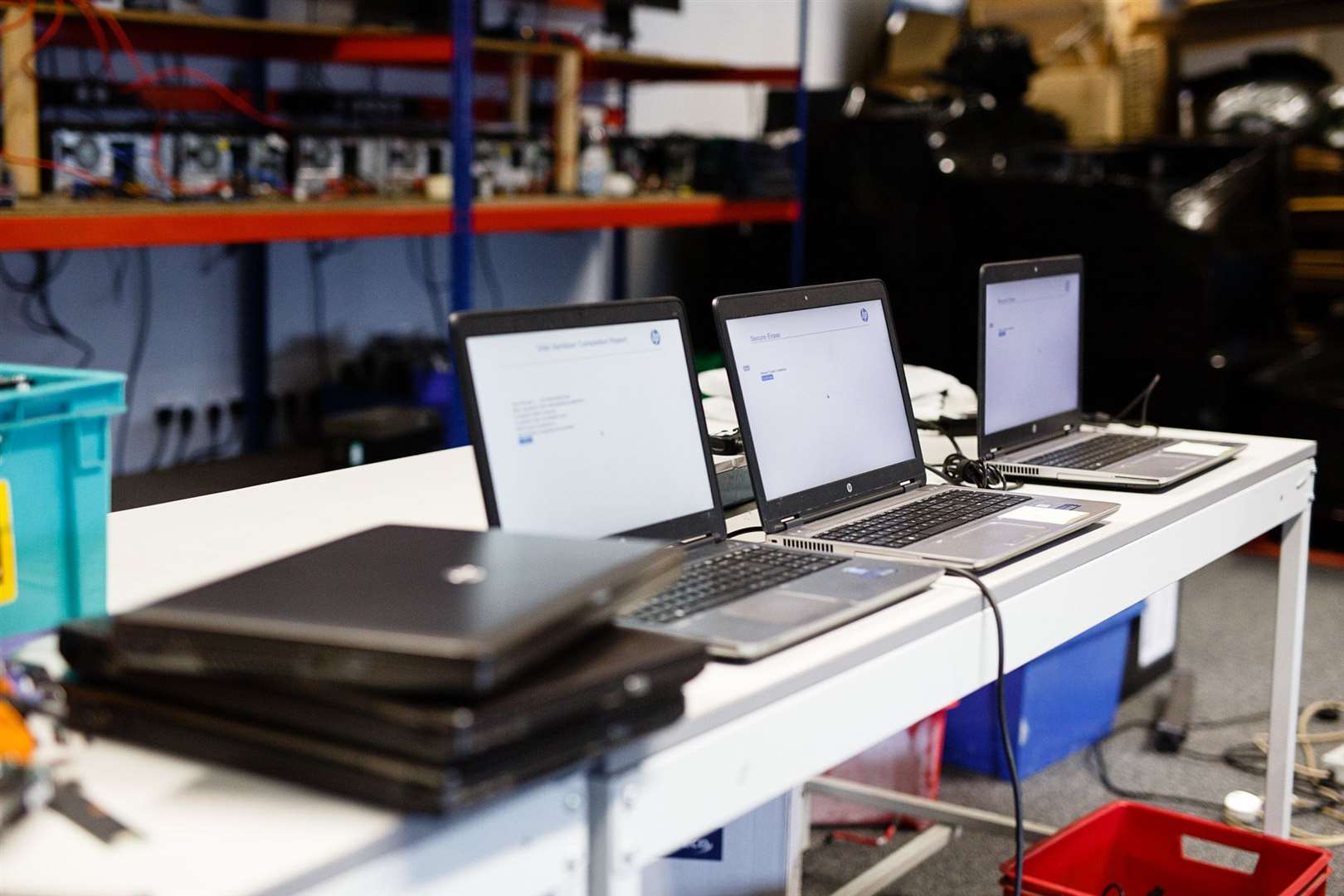 The company refurbish unwanted laptops from businesses and those who donate