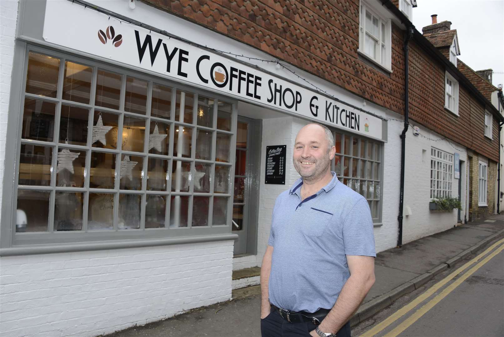 Howard Lapish opened Wye Coffee Shop and Kitchen in Church Street in 2015