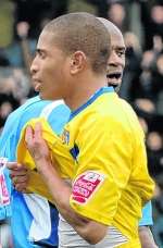 Simeon Jackson after his penalty miss at Wycombe on Saturday