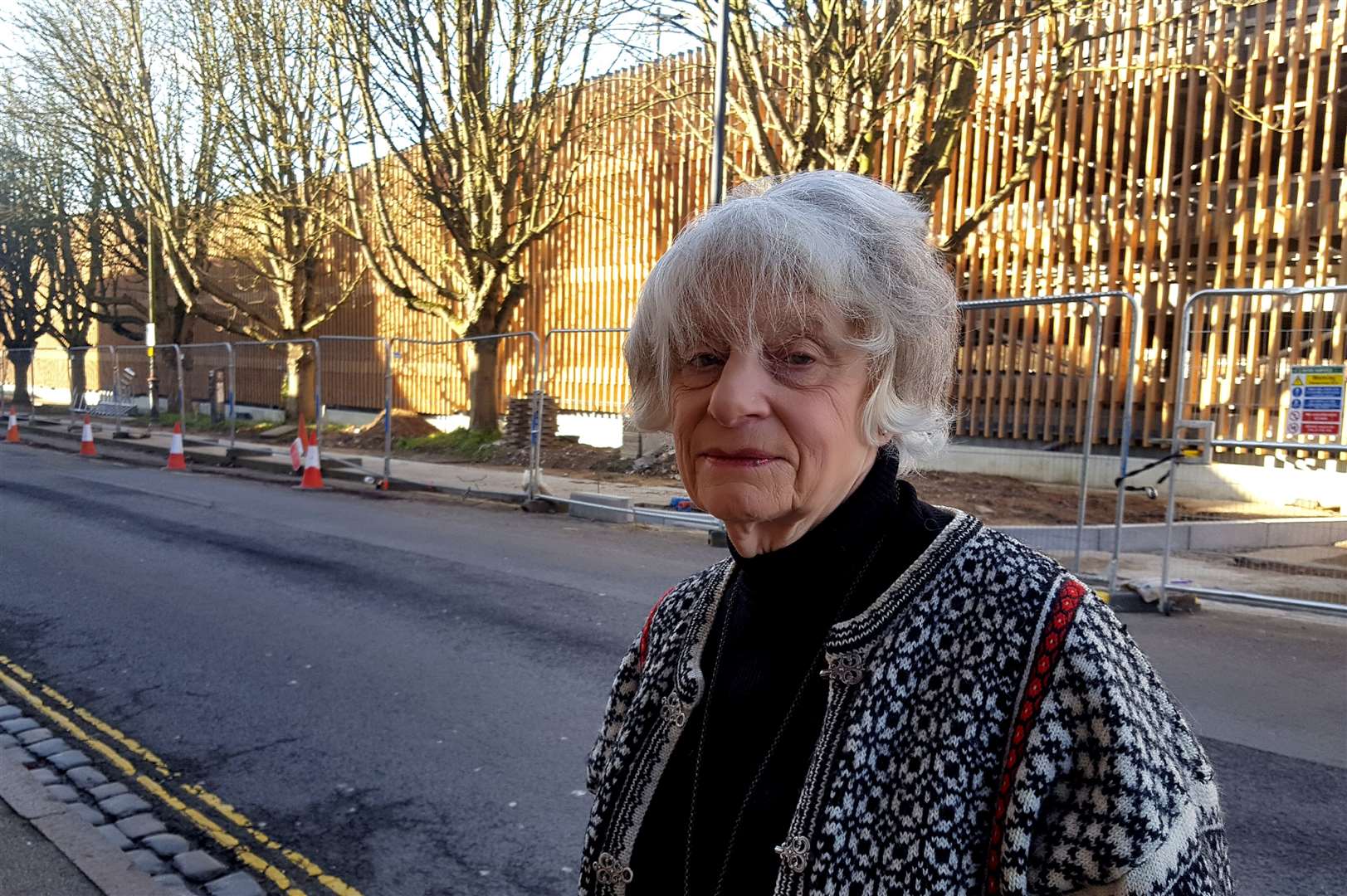 Carole Zepler is upset about the new multi-storey car park in Station Road West
