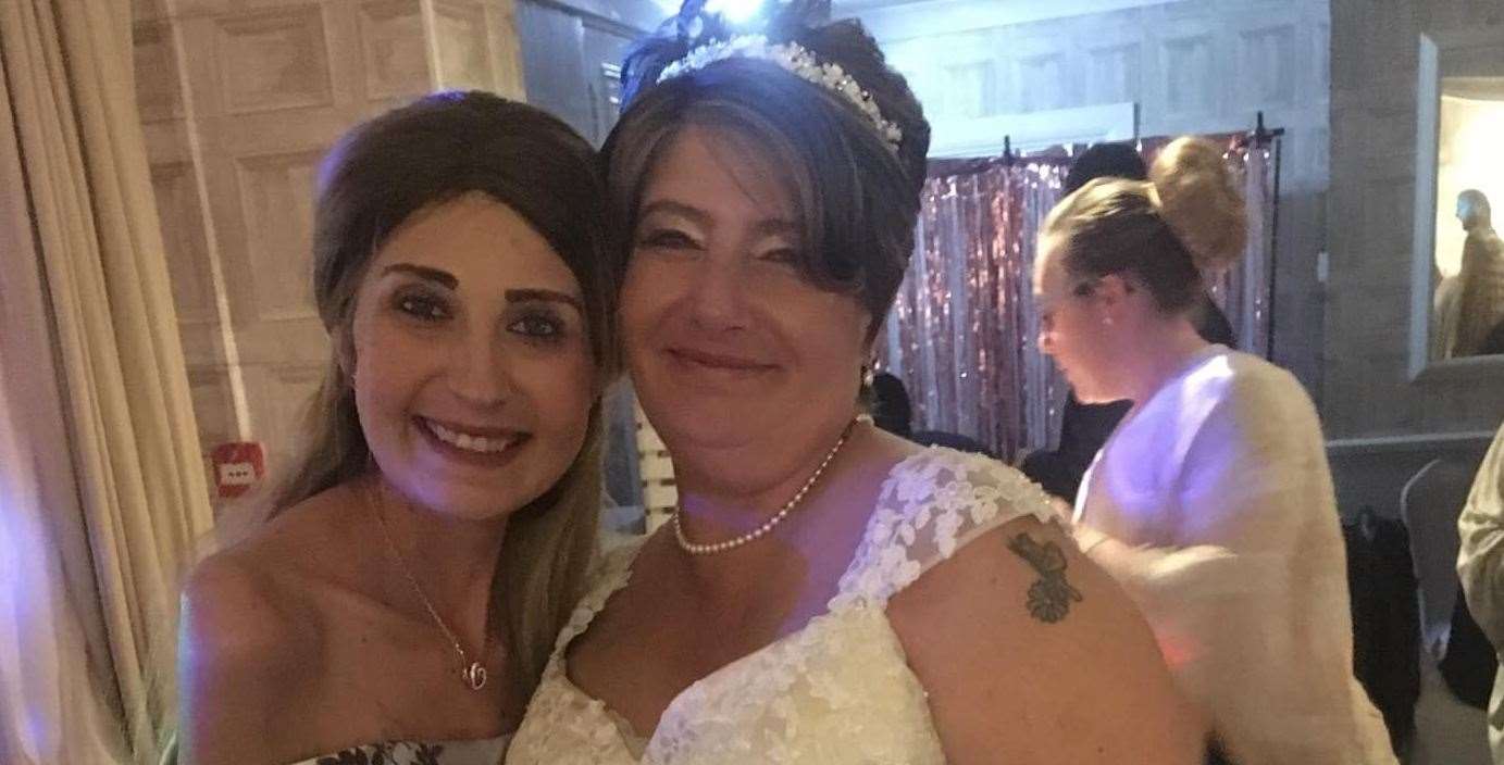 Cheryl Calver, left, with her mum, Sue Graham, who recently got married (7847474)