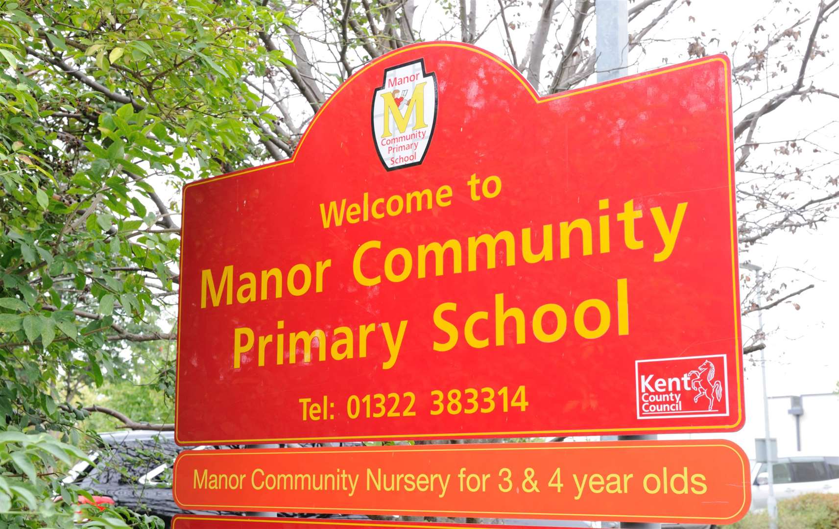 Manor Community School in Keary Road has confirmed two Covid-19 cases. Picture: Simon Hildrew