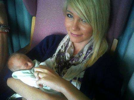 Leah La Roche, cuddling her newborn niece just weeks before her death