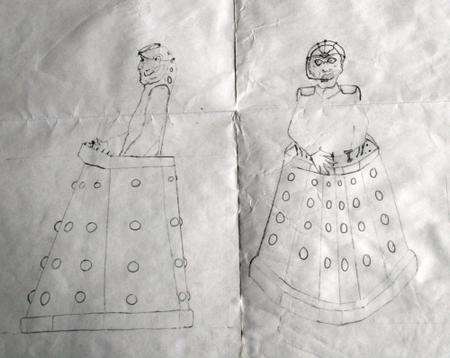 Images created by Steve Clark, who's suing the BBC over claims he created Doctor Who enemy Davros