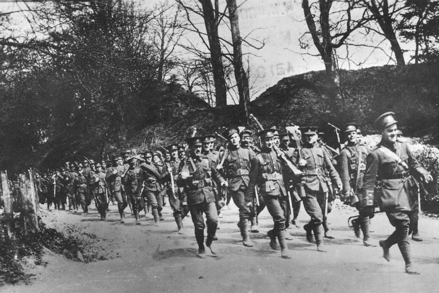 Troops were commanded to Step Short at the top of the Road of Remembrance - for many it was their last time on British soil