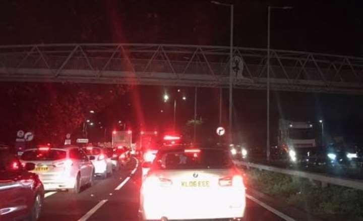 People were stuck in traffic for hours as they tried to reach the event