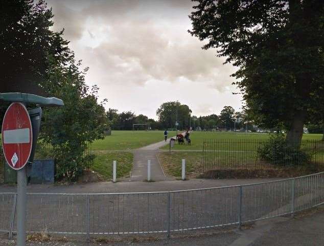 Pupils were approached at Rainham Recreation Ground