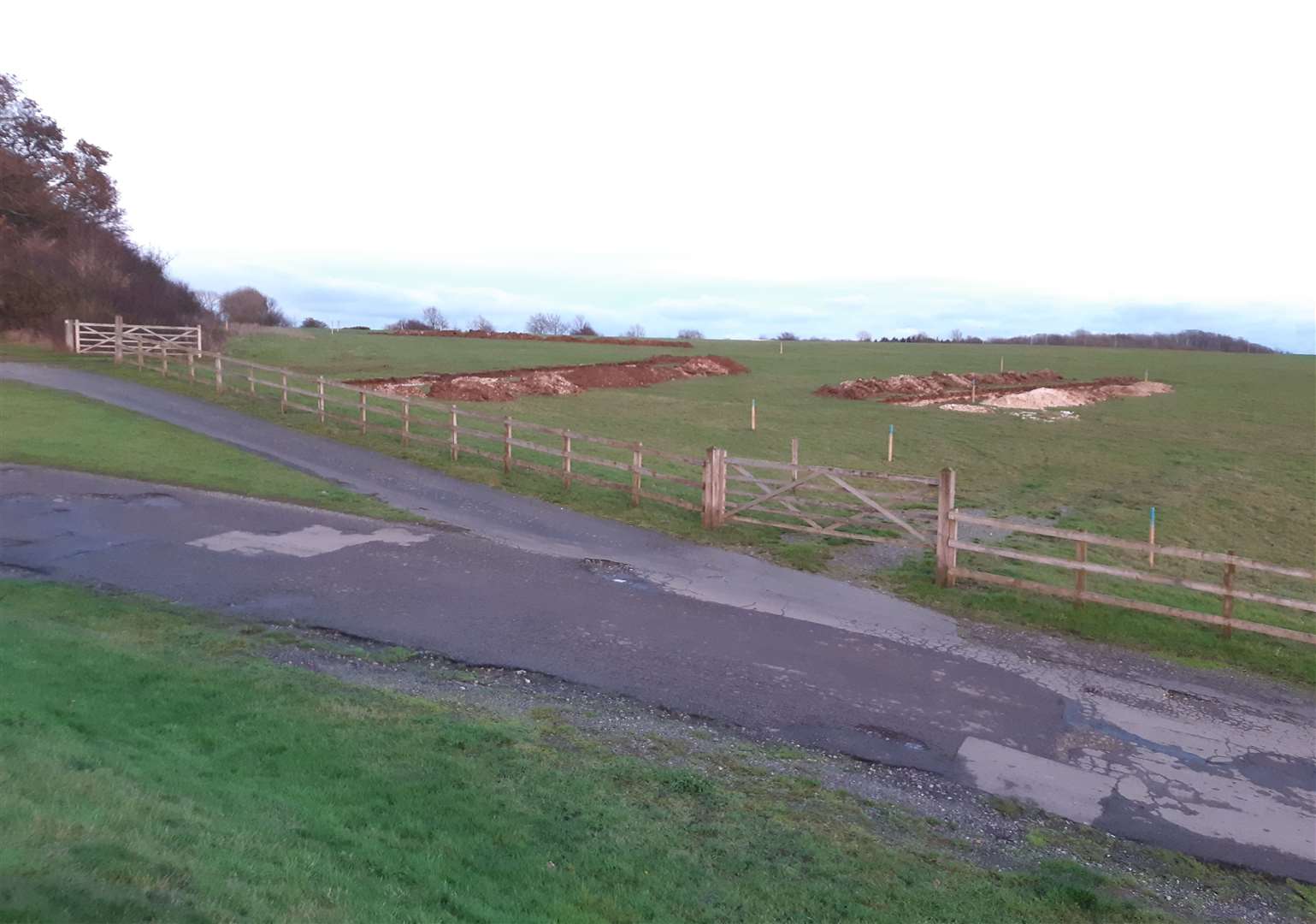 The new access road off Geddinge Lane forms part of the circuit's multi-million pound improvement plans