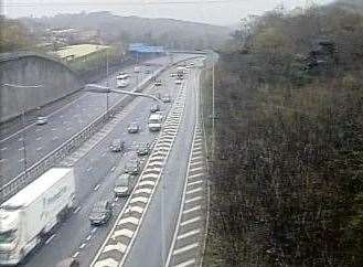 Delays on M20 at Maidstone are getting better. Picture: Kent Highways (8313920)