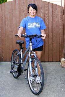 Sally Steer, from Ashford, intends to cycle as part of the London to Paris event in September.