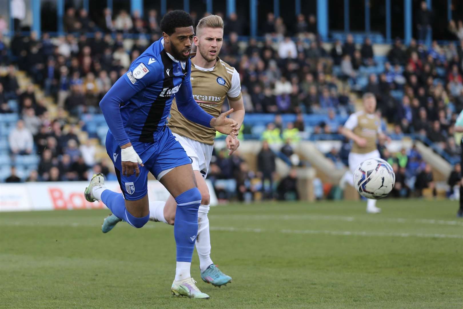 Vadaine Oliver in action for Gillingham Picture: KPI