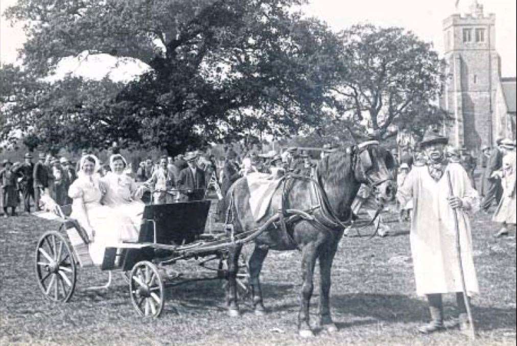 A 1935 celebration in Biddenden to mark the Silver Jubilee of King George V (32513704)