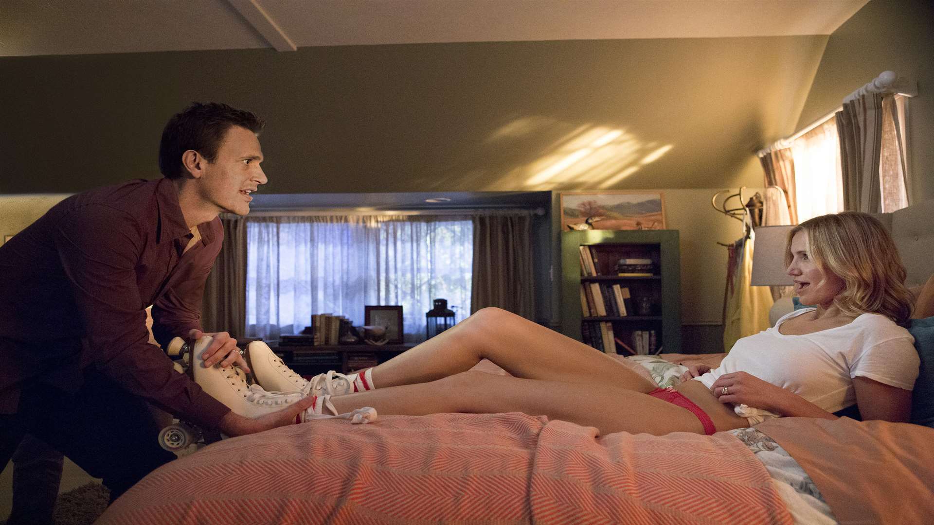 Jay (Jason Segel) and Annie (Cameron Diaz) in Sex Tape. Picture: PA Photo/Columbia Pictures