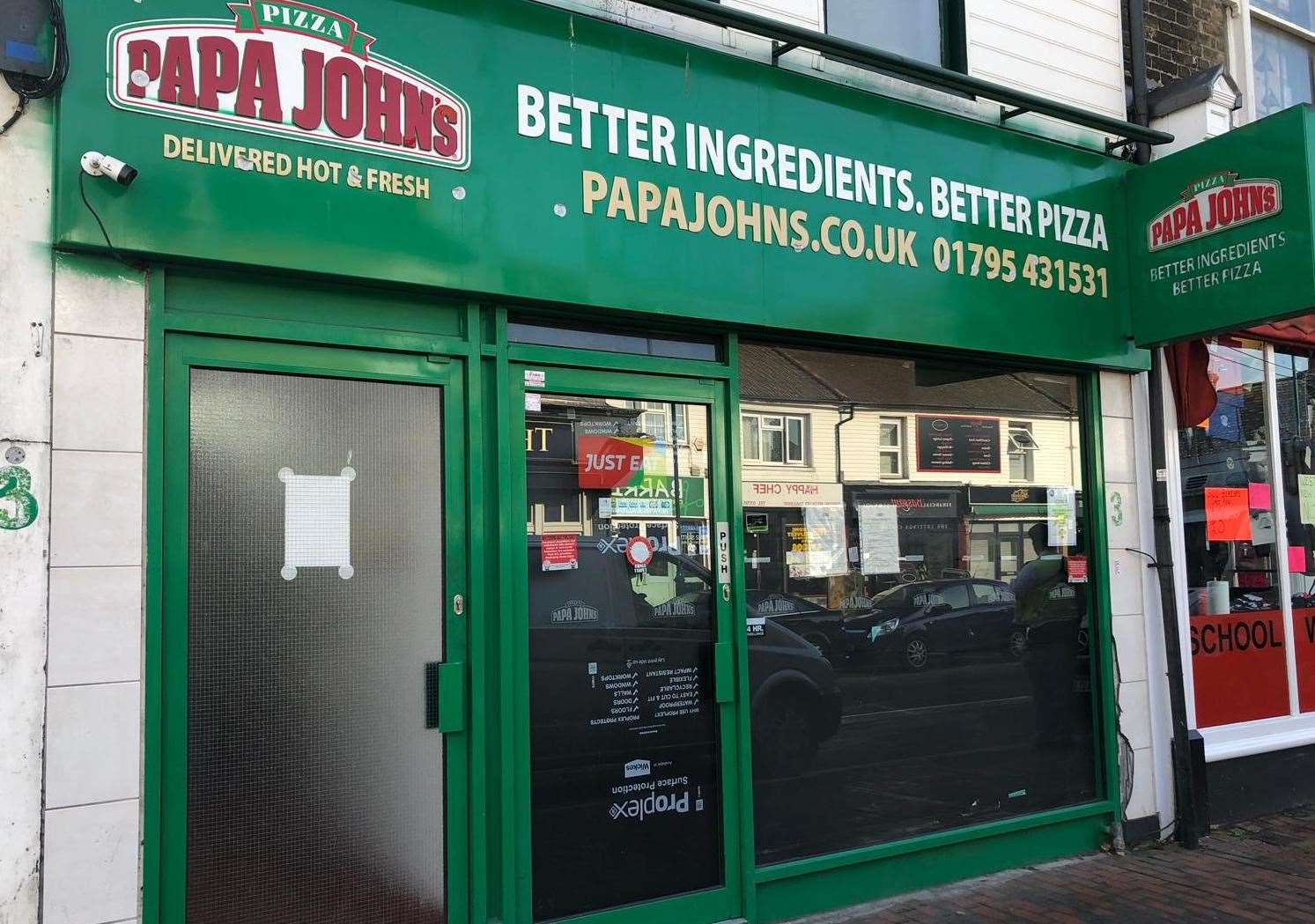 Papa John’s in Sittingbourne's West Street which has been given a deep clean