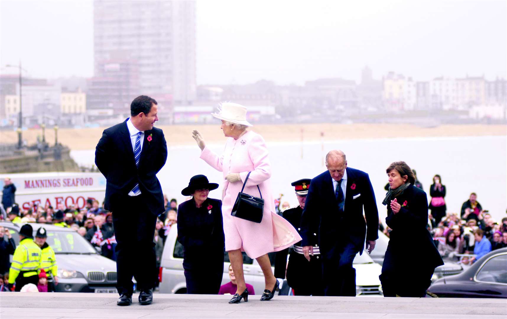 Queen Elizabeth II on a visit to the Turner Contemporary in 2011