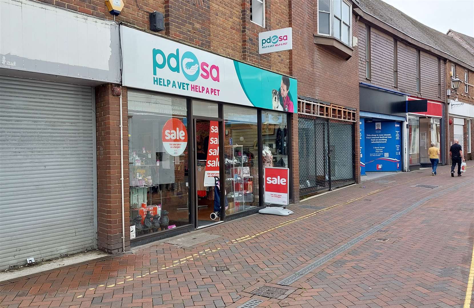PDSA is the last remaining shop in part of New Rents after plans for a 92-bed hotel were approved