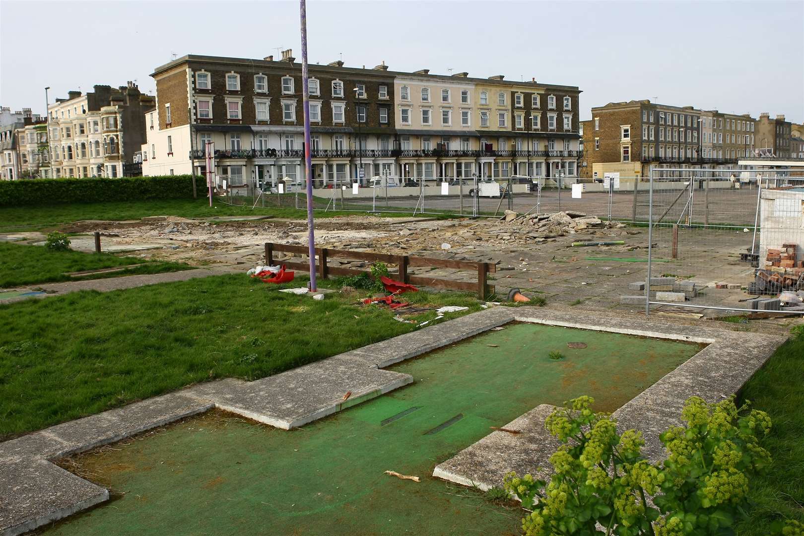 The former skate park after it was demolished, pictured here in 2014. Picture: Matt Bristow